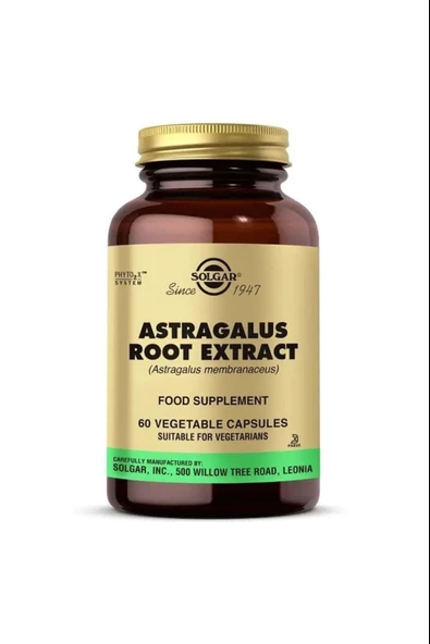 Solgar Astragalus Root Extract 60 Kapsül ürün görseli 1