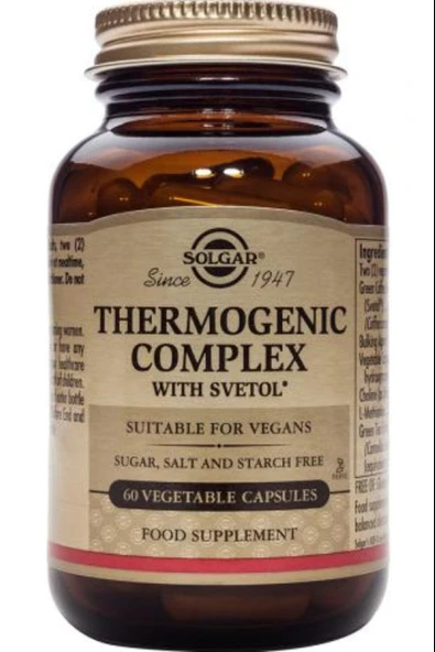Solgar Thermogenic Complex with Svetol 60 Kapsül ürün görseli 1
