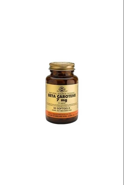 Solgar Beta Carotene 7 mg 60 Kapsül - Resim 2