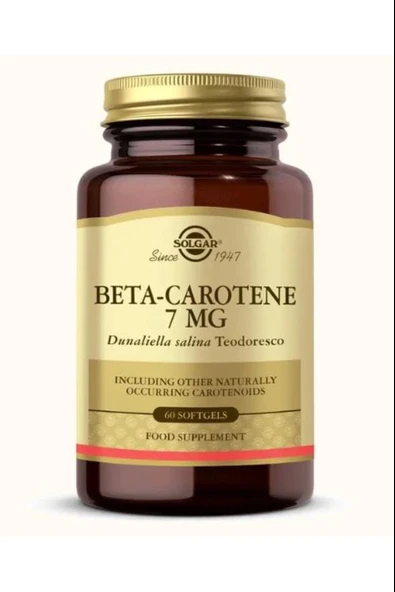 Solgar Beta Carotene 7 mg 60 Kapsül - Resim 2