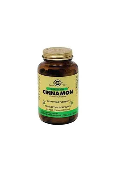 Solgar Cinnamon 100 Kapsül ürün görseli 1
