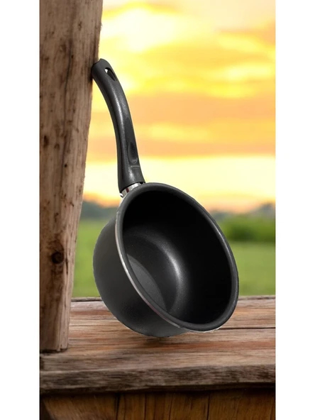 Teflon Derin Sos Tavası Kulplu 18CM - Resim 4