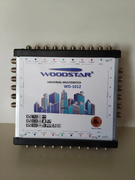 WOODSTAR WD-1012 DISEqC MULTISWITCH UYDU SANTRALİ ürün görseli 1