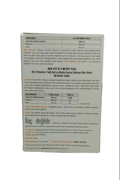 New Life B12 Plus 60 Tablet - Resim 3