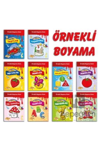 Örnekli Boyama Dizisi 10 Kitap - Resim 2