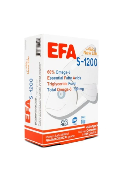 New Life Efa Omega3 S-1200 45 Kapsül ürün görseli 1