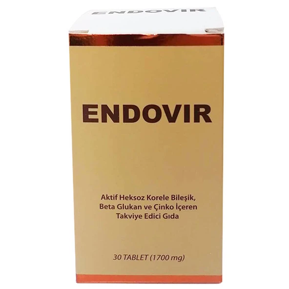 KRC Derma KRC Derma Endovir Beta Glukan ve Çinko İçeren Takviye Edici Gıda 30 Tablet ürün görseli 1