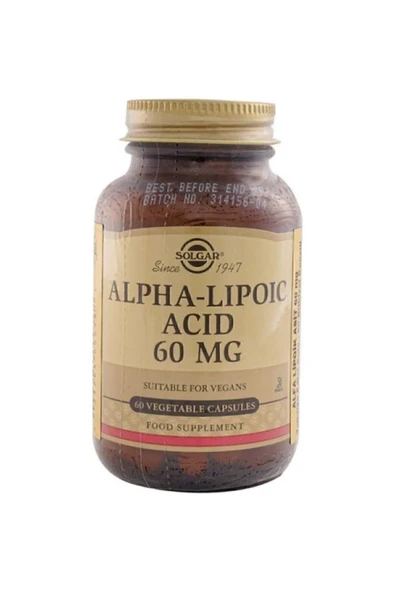 Solgar Alpha Lipoic Acid 60 mg 60 Kapsül ürün görseli 1