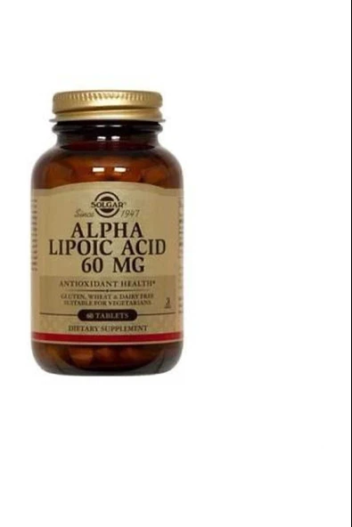 Solgar Alpha Lipoic Acid 60 mg 60 Kapsül ürün görseli 1