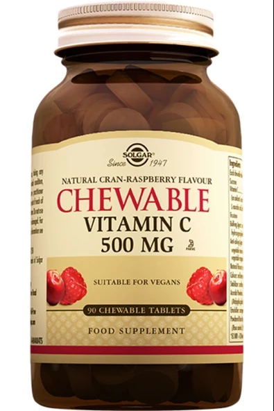 Solgar Chewable Vitamin-C 500 mg 90 Tablet ürün görseli 1