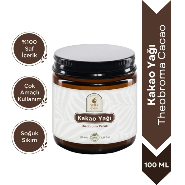 Kakao Yağı 100 ml %100 Saf - Doğal Nemlendirici & Yenilebilir Saf Kakao Yağı ürün görseli 1