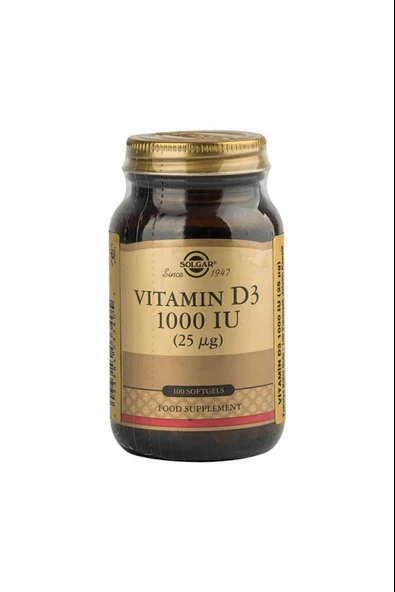 Solgar Vitamin D3 1000ıu 100 Kapsül ürün görseli 1
