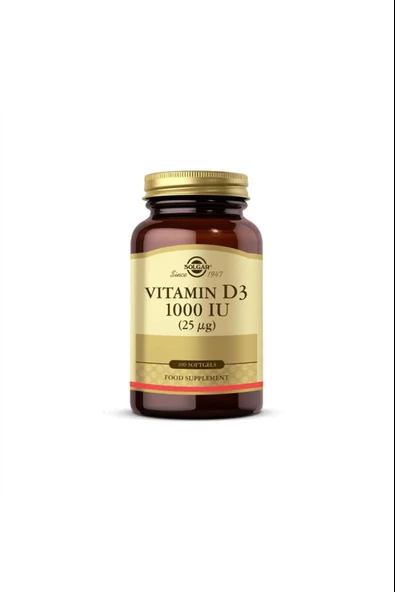 Solgar Vitamin D3 1000ıu 100 Kapsül ürün görseli 1
