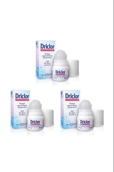 Driclor Antiperspirant Roll-on 20 Ml 3 Adet ürün görseli 1