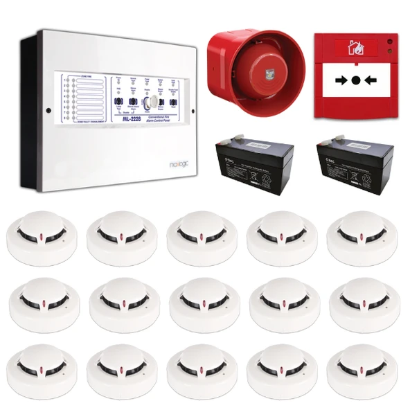 Mavigard Maxlogic 15’li Konvansiyonel Yangın Alarm Seti ürün görseli 1