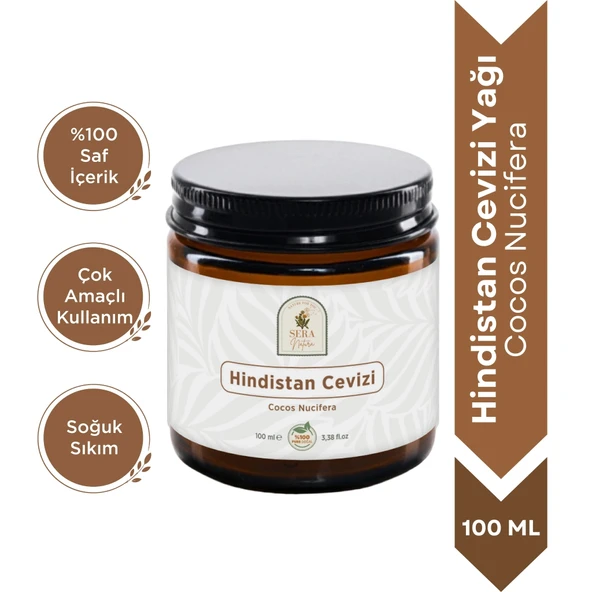 Hindistan Cevizi Yağı 100 ml %100 Saf ürün görseli 1