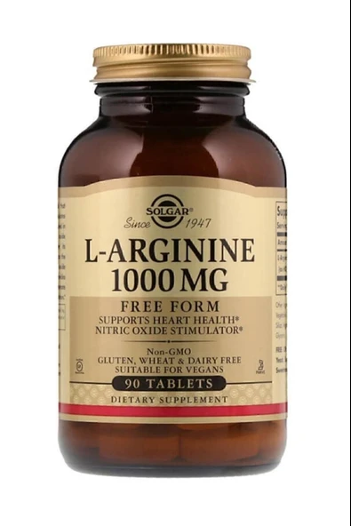 Solgar L-Arginine 1000 mg 90 Tablet ürün görseli 1