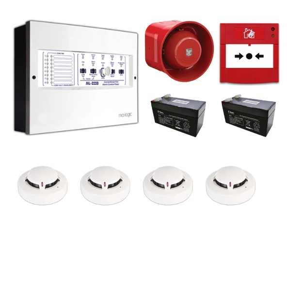 Mavigard Maxlogic 4’lü Konvansiyonel Yangın Alarm Seti ürün görseli 1