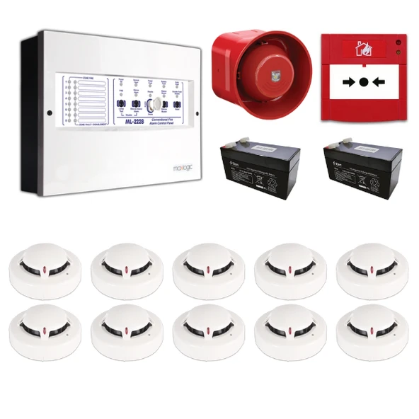 Mavigard Maxlogic 10’lu Konvansiyonel Yangın Alarm Seti ürün görseli 1