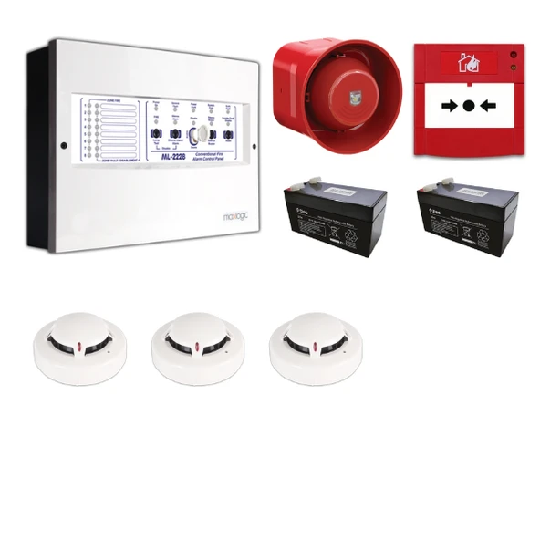 Mavigard Maxlogic 3’lü Konvansiyonel Yangın Alarm Seti ürün görseli 1