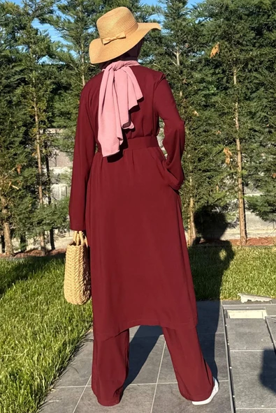 Yaren Üçlü Takım Bordo - Resim 8