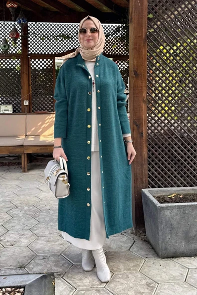 Yakut Angora Triko Kap Zümrüt ürün görseli 1