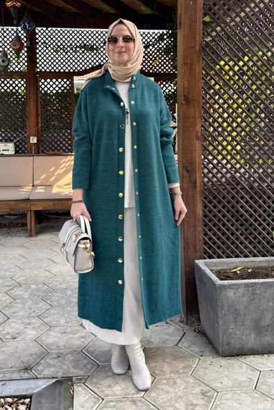Yakut Angora Triko Kap Zümrüt - Resim 8