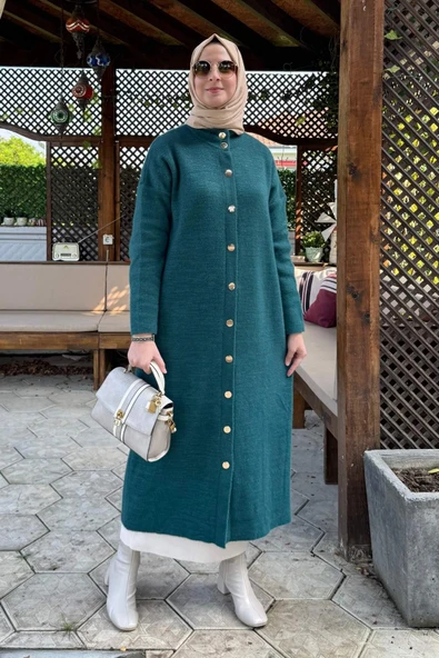 Yakut Angora Triko Kap Zümrüt - Resim 4