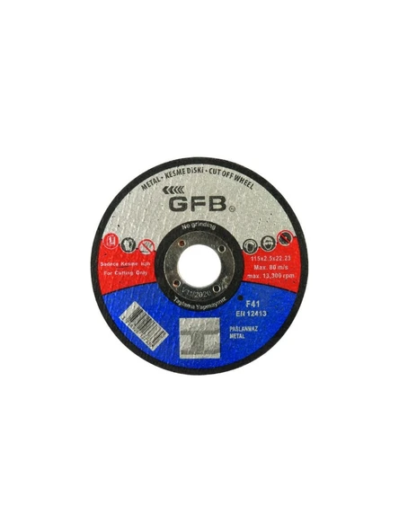 Gfb Metal Kesici Taş 115x2,5x22,23 Inox Kesme Taşı - 25 Adet - GFB2355 ürün görseli 1