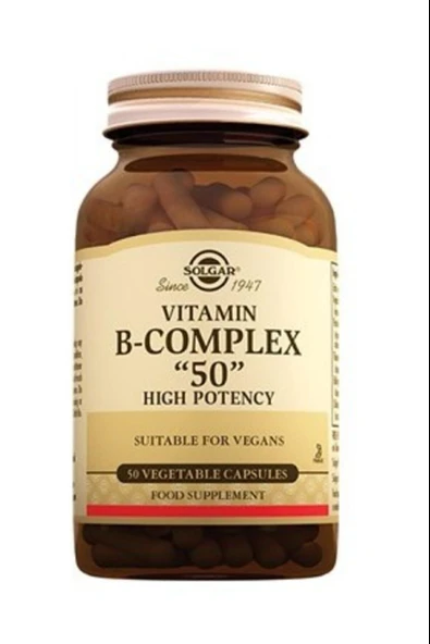 Solgar Vitamin B-Complex 50mg 50 Kapsül ürün görseli 1