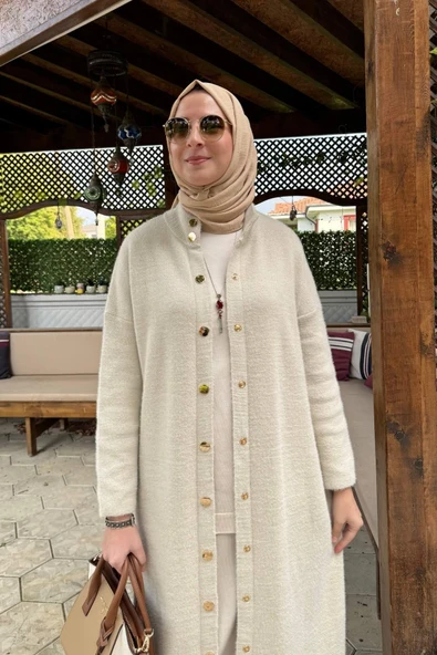 Yakut Angora Triko Kap Taş - Resim 4