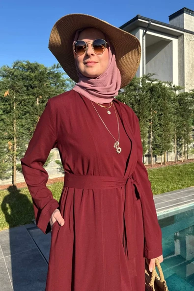 Yaren Üçlü Takım Bordo - Resim 3