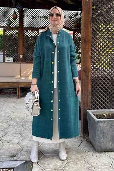 Yakut Angora Triko Kap Zümrüt - Resim 7