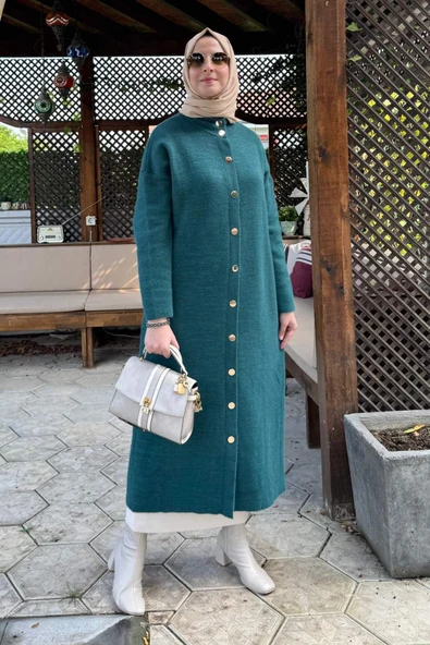 Yakut Angora Triko Kap Zümrüt - Resim 5