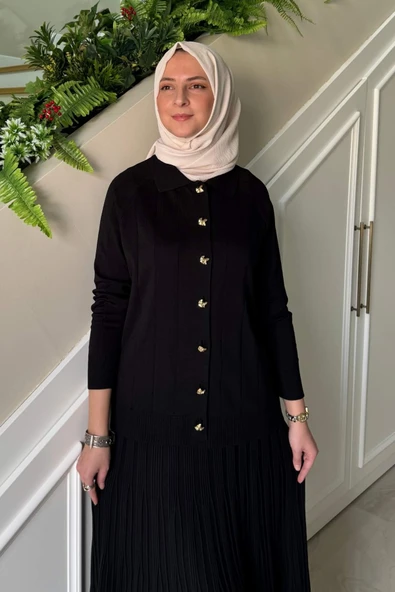 Yonca Triko Takım Siyah - Resim 2