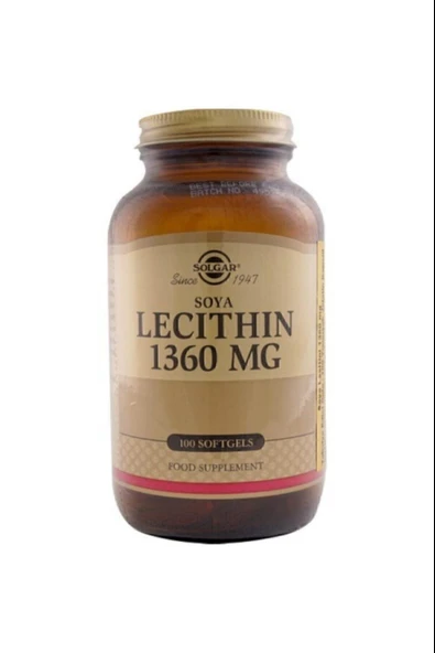 Solgar Soya Lecithin 1360 mg 100 Kapsül ürün görseli 1