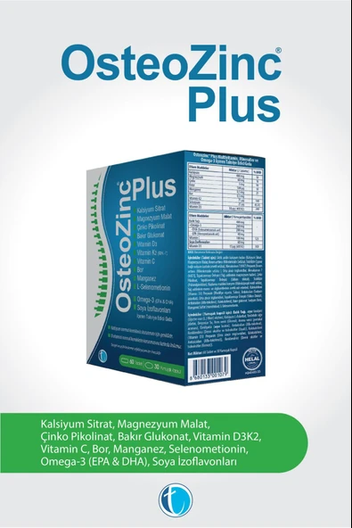 Osteozinc Plus 60 Tablet 30 Kapsül - Resim 2