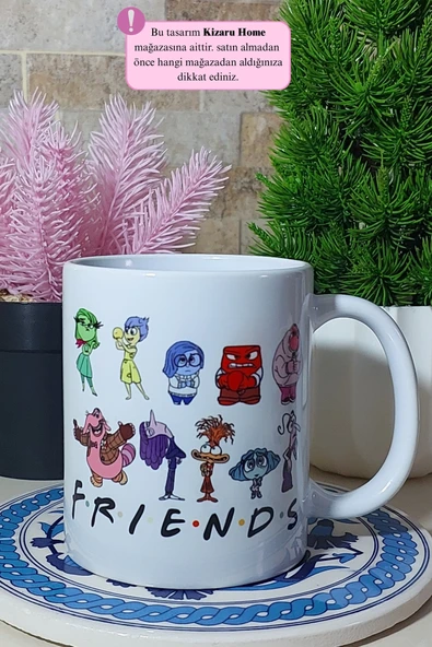 Ters Yüz - Friends Tasarım Porselen Kupa Bardak ürün görseli 1
