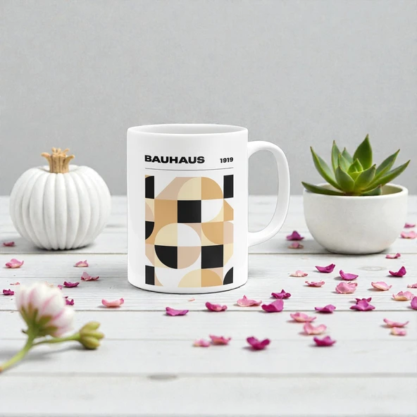 PRYDESIGN Bauhaus Esintisi Seramik Kupa ürün görseli 1