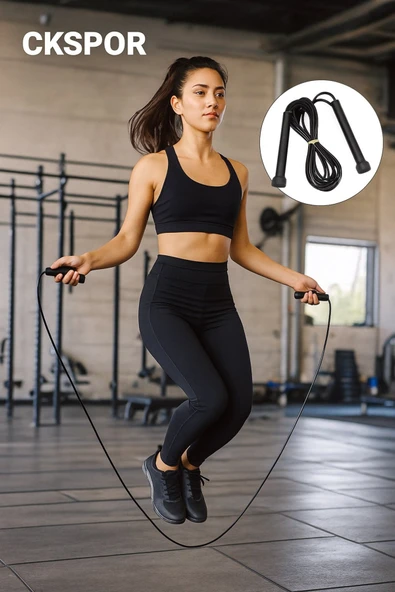 CKSpor Atlama İpi – Fitness, 2.8m Vücut Şekillendirme ve Aerobik Kondisyon Spor Aleti Karışık Renk ürün görseli 1