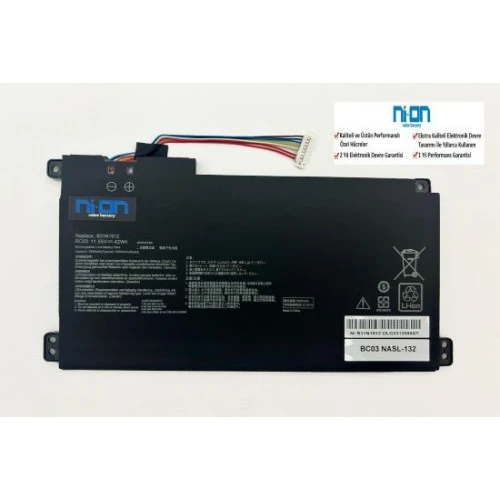 Nion Asus VivoBook 14 E410KA-EK280WS ,Asus VivoBook 14 E410KA-EK308WS uyumlu Notebook Batarya - Pil ürün görseli 1