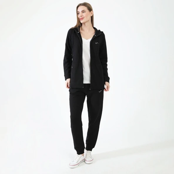 Joma 6231305-Siyah Kadın Önden Fermuarlı Sweat ürün görseli 1