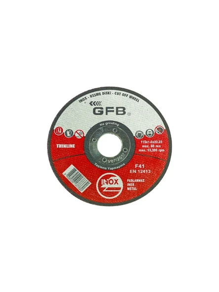 Gfb Metal Kesici Taş 180x1,6x22,23 Inox Kesme Taşı - 10 Adet - GFB2351 ürün görseli 1
