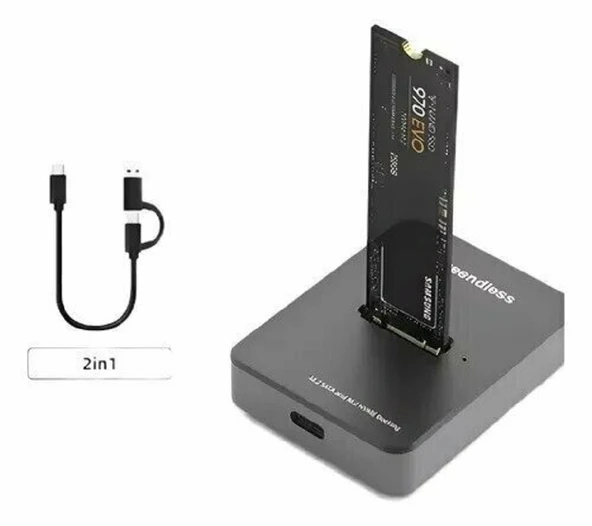 M.2 NVME DOCKİNG STATİON - Resim 2