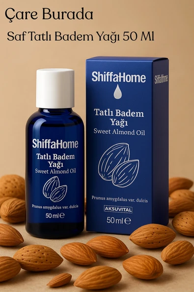 Saf Tatlı Badem Yağı 50 Ml (Haricen & Dahilen Kullanıma Uygun) ürün görseli 1