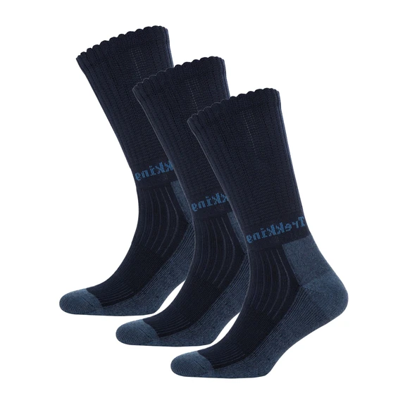 Thermoform Trekking Yürüyüş Kampçı Avcı Çorap Lacivert 3'lü Paket ürün görseli 1
