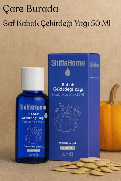 ShiffaHome Saf Bal Kabağı Çekirdeği Yağı 50 Ml (Haricen & Dahilen Kullanıma Uygun) ürün görseli 1