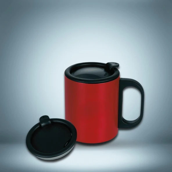 Paslanmaz Çelik Mug, Paslanmaz Çelik Termos Bardak-300 ml - Resim 5