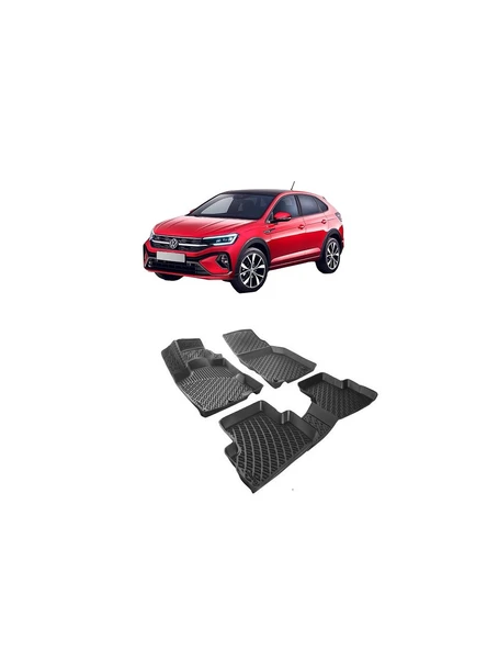 vw taigo 2020 sonrası uyumlu 3d havuzlu paspas ürün görseli 1
