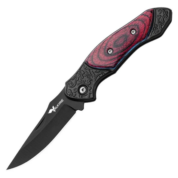 Valkyrie Mini Taktik Katlanır Çelik Outdoor Bıçak – 15.8 cm – Kompakt & Dayanıklı Tasarım Kırmızı ürün görseli 1